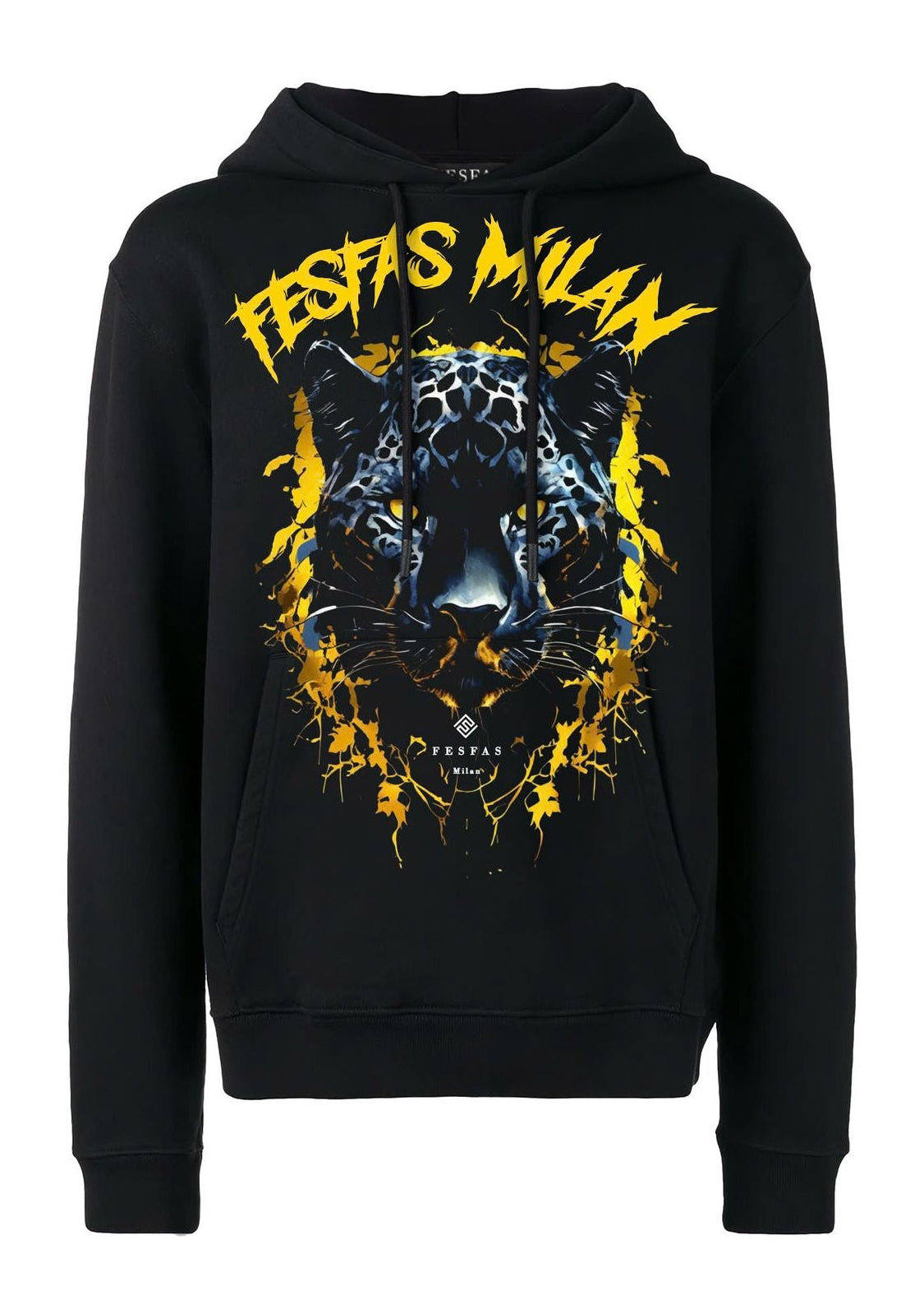 FesFas jaguar-print Hoodie | Black | Men