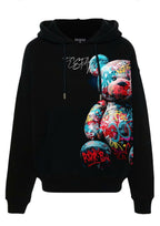 FesFas teddy bear-print Hoodie | Black | Men