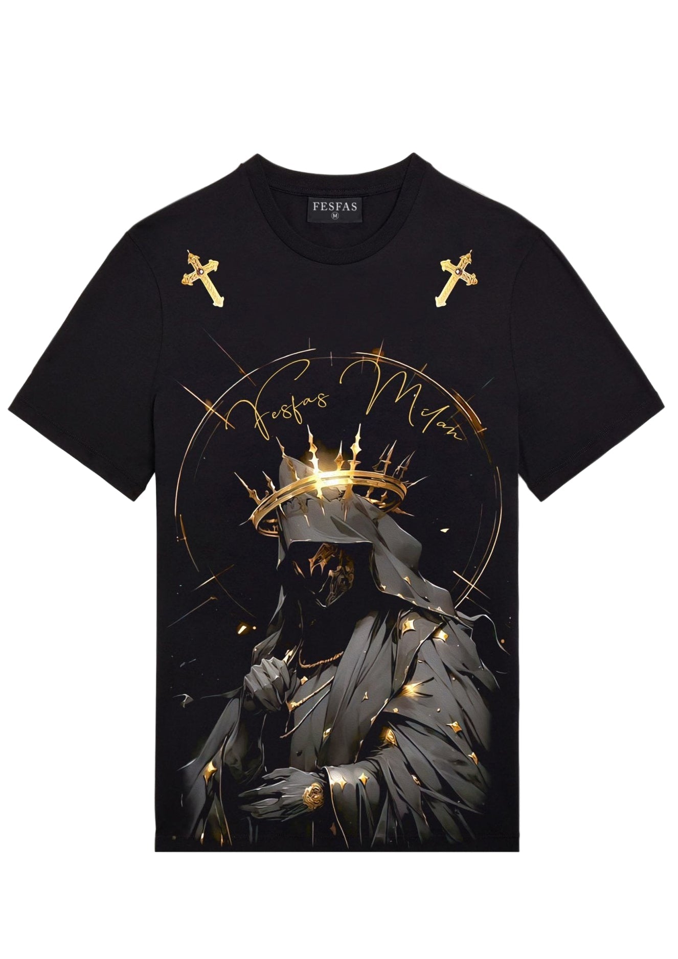 FesFas death-print | Áo Thun | Nam | Màu Đen