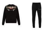 FesFas Flowers-print Sweatshirt Set | Black | Men