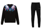 FesFas Feathers-print Sweatshirt Set | Black | Men