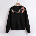 FesFas Flower-print Sweatshirt | Black | Men