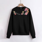 FesFas Flower-print Sweatshirt | Black | Men