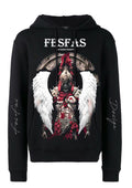 FesFas Warrior-print Hoodie | Black | Men