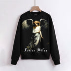 FesFas Angel-print Sweatshirt Set | Black | Men