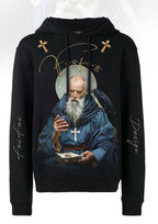 FesFas priest-print Hoodie | Black | Men