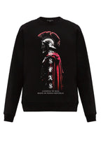 FesFas Warrior-print Sweatshirt Set | Black | Men