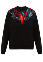 FesFas Feathers-print Sweatshirt Set | Black | Men
