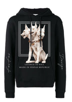 FesFas Headed Dog-print Hoodie | Black | Men