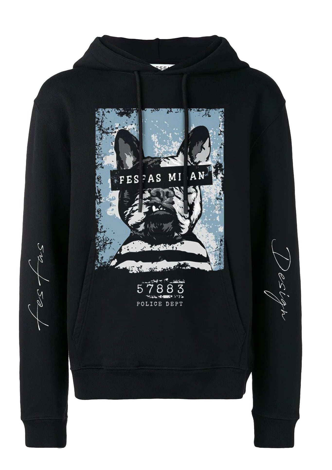 FesFas Puppy-print Hoodie | Black | Men