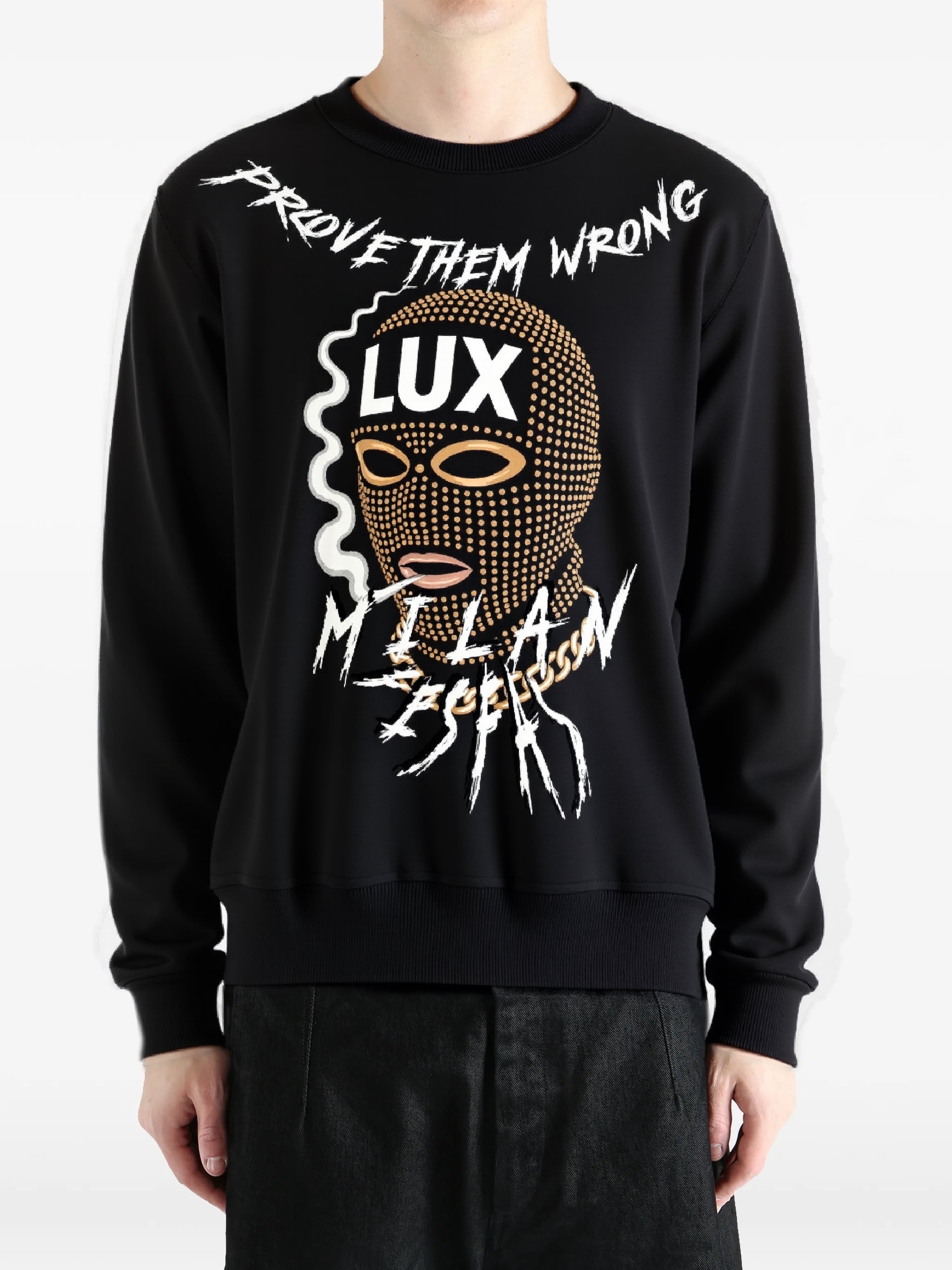 FesFas mask-print Sweatshirt | Black | Men