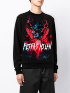 FesFas dark oni fusion-print Sweatshirt | Black | Men