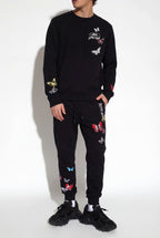 FesFas butterflies-print Sweatshirt Set | Black | Men