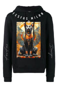FesFas Egyptian Cat-print Hoodie | Black | Men