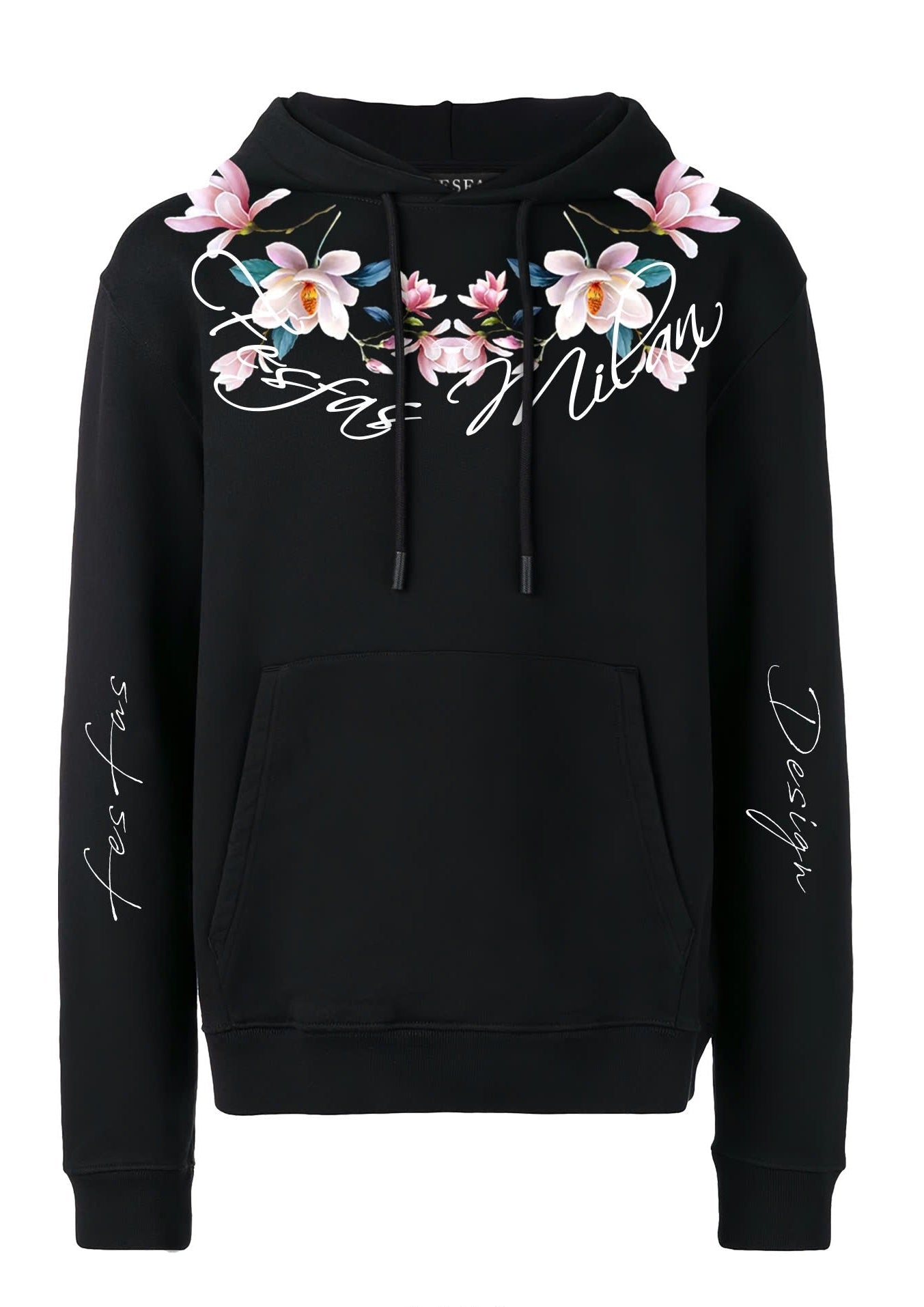 FesFas flower-print Hoodie | Black | Men