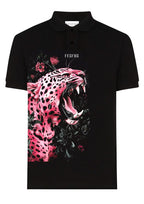 FesFas Pink Leopard-print | Áo Polo | Nam | Màu Đen