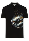 FesFas King Cobra-print | Áo Polo | Nam | Màu Đen