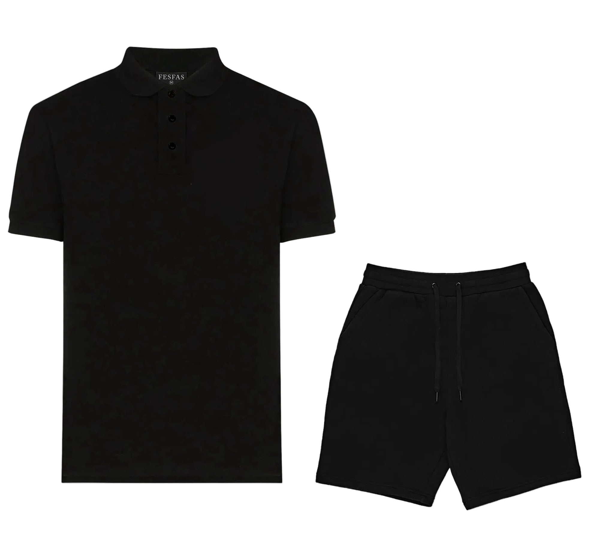FesFas | Bộ Polo | Nam | Màu Đen