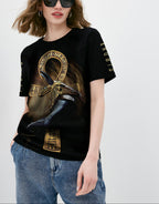 FesFas Anubis-print | Áo Thun | Nam | Màu Đen