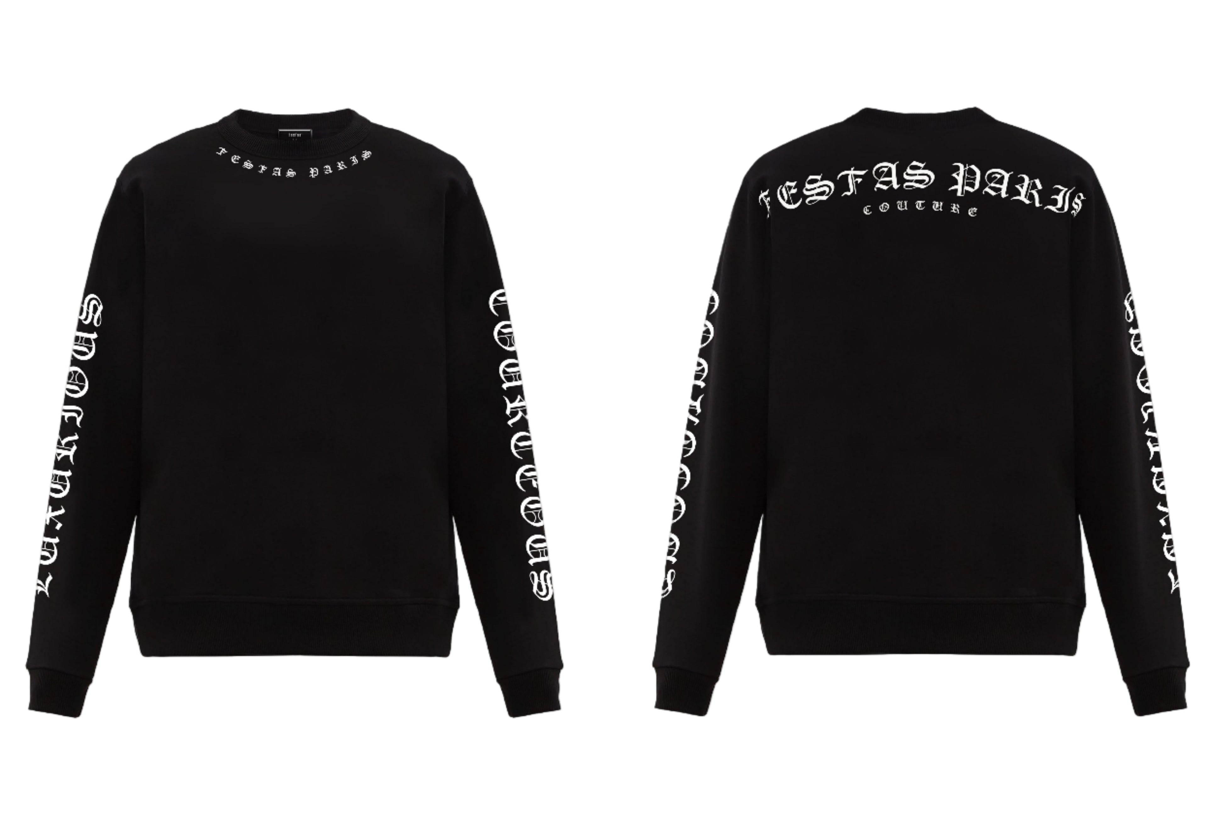 FesFas Graphic-print Sweatshirt | Black | Men