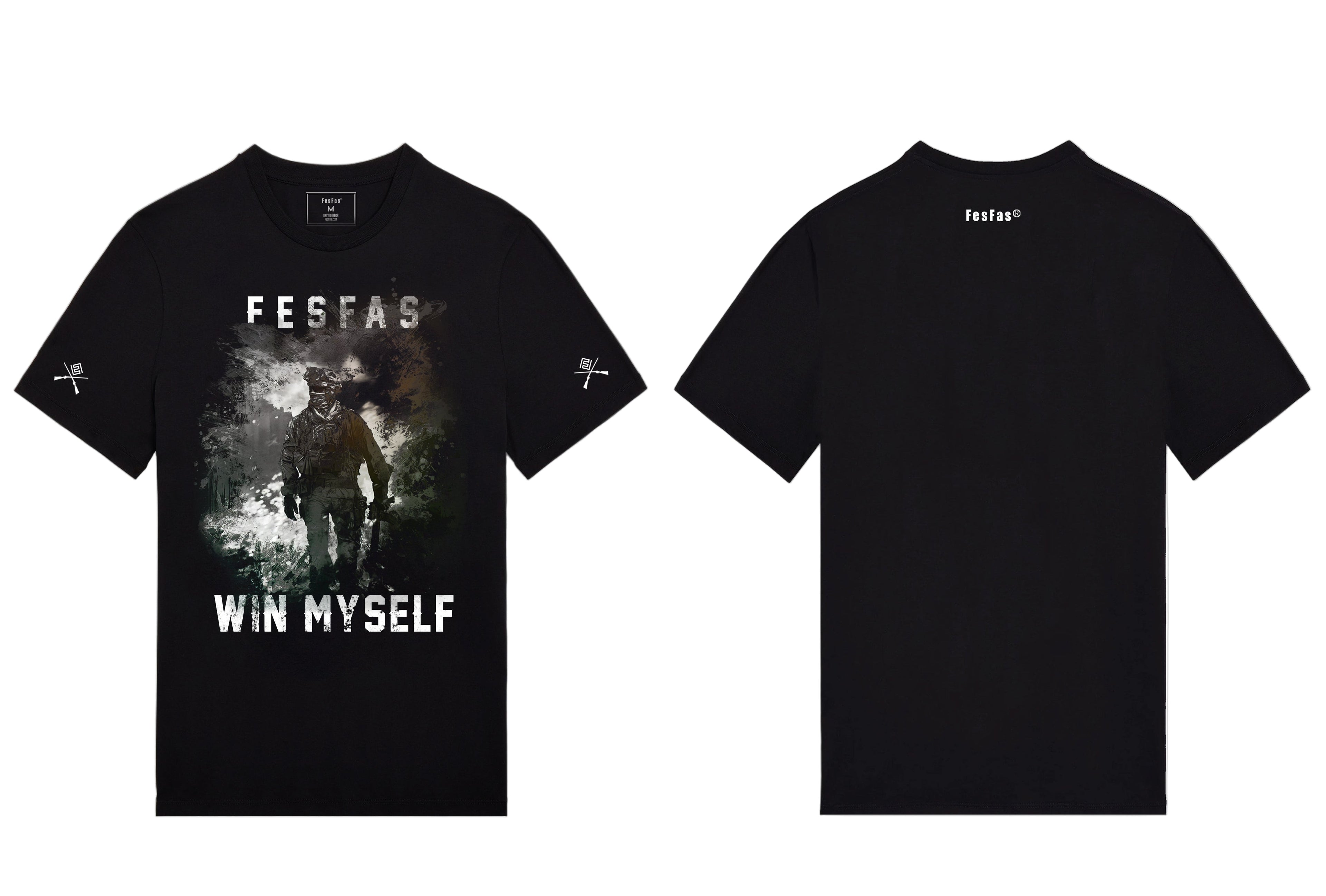 FesFas special forces-print | Áo Thun | Nam | Màu Đen