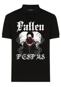 FesFas Angel-print | Áo Polo | Nam | Màu Đen