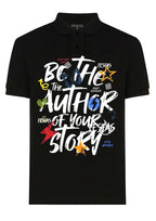 FesFas graphic-print | Áo Polo | Nam | Màu Đen