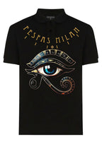 FesFas Eye of Horus-print | Áo Polo | Nam | Màu Đen