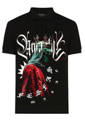 FesFas Virgin Mary-print | Áo Polo | Nam | Màu Đen