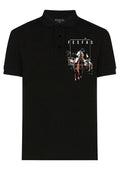 FesFas Horse-print | Áo Polo | Nam | Màu Đen