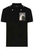 FesFas Horse-print | Áo Polo | Nam | Màu Đen