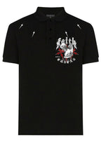 FesFas Angel-print | Áo Polo | Nam | Màu Đen