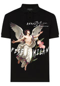 FesFas angel-print | Áo Polo | Nam | Màu Đen