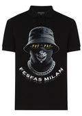 FesFas black mask-print | Áo Polo | Nam | Màu Đen
