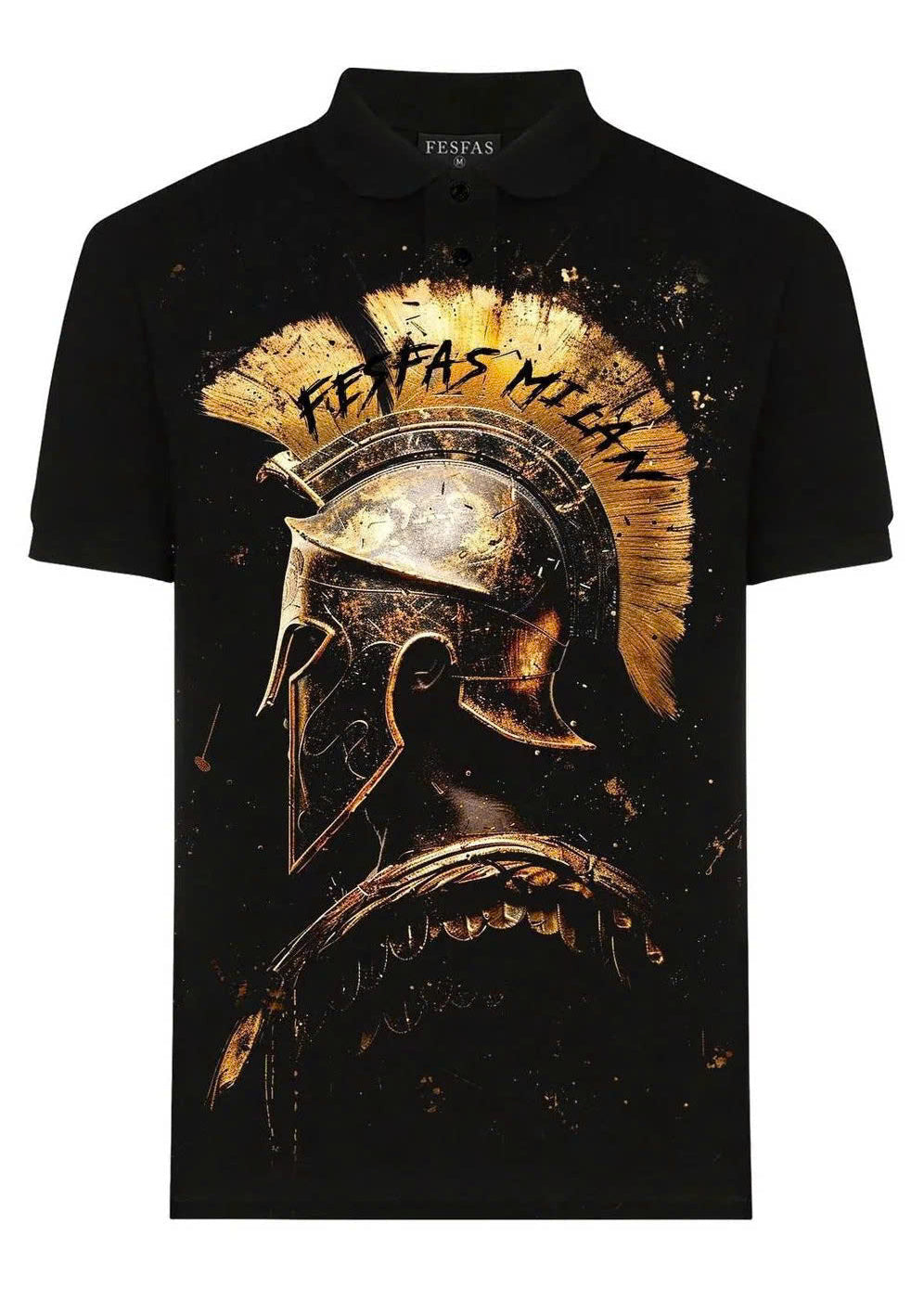 FesFas sparta-print | Áo Polo | Nam | Màu Đen