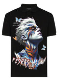 FesFas butterflies-print | Áo Polo | Nam | Màu Đen