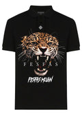 FesFas jaguar-print | Áo Polo | Nam | Màu Đen