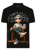 FesFas Relaxed Boy-print | Áo Polo | Nam | Màu Đen