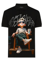 FesFas Relaxed Boy-print | Áo Polo | Nam | Màu Đen