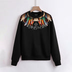 FesFas Feather-print Sweatshirt | Black | Men