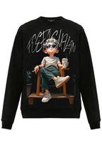 FesFas Boy-print Sweatshirt Set | Black | Men