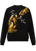 FesFas Feathers-print Sweatshirt Set | Black | Men