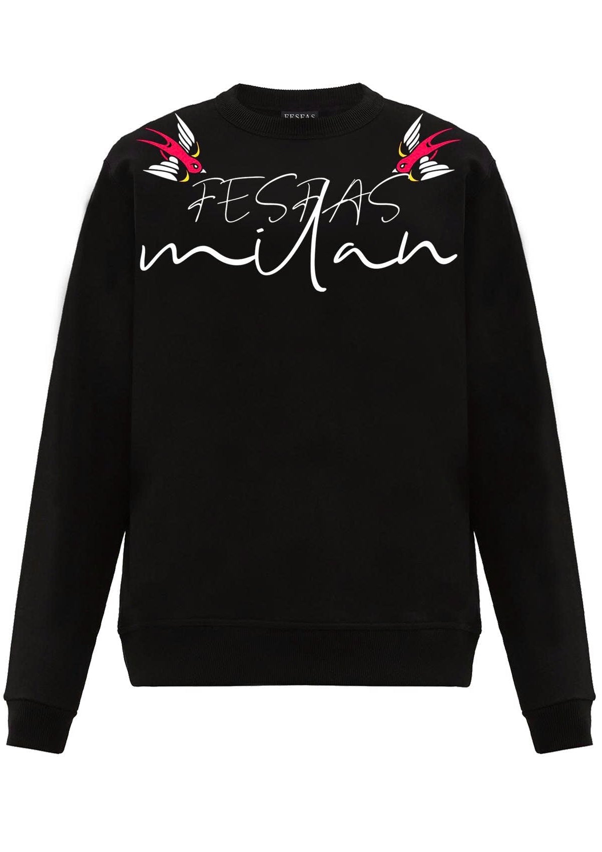 FesFas Graphic-print Sweatshirt Set | Black | Men