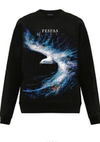 FesFas Eagle-print Sweatshirt | Black | Men