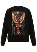 FesFas Eagle-print Sweatshirt Set | Black | Men