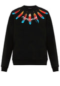 FesFas feathers-print Sweatshirt | Black | Men