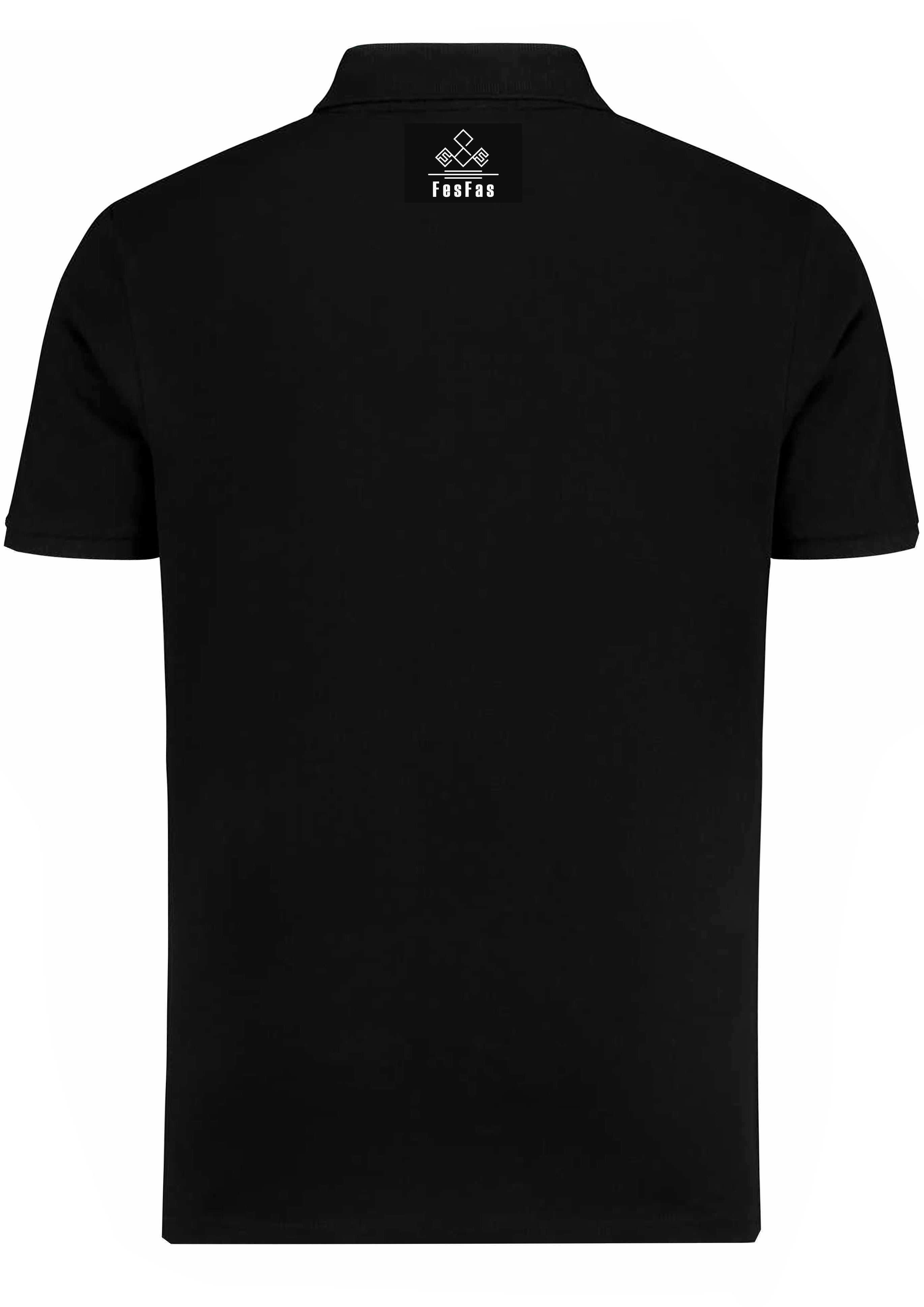FesFas Pioneers-print | Áo Polo | Nam | Màu Đen