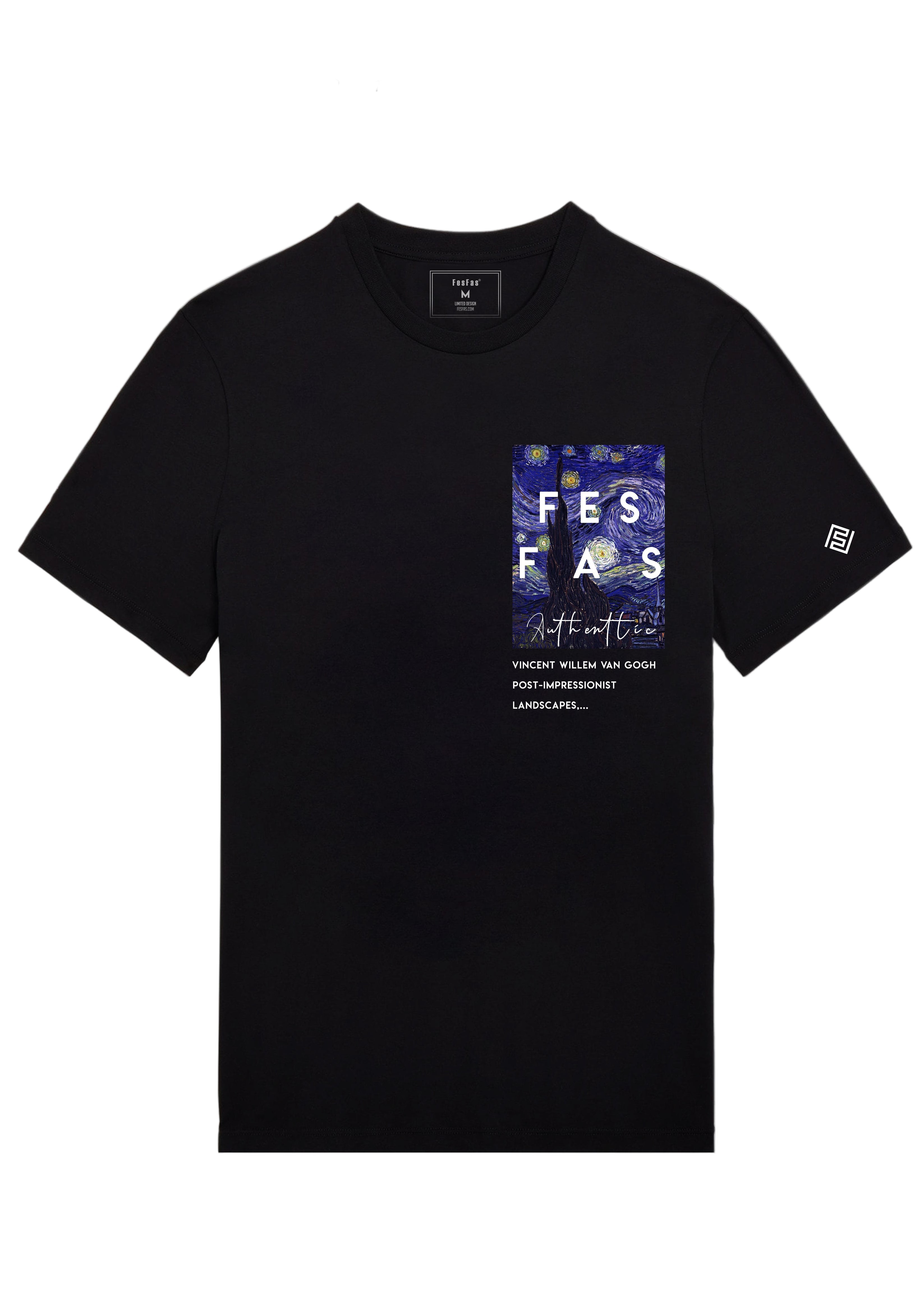 FesFas starry night-print | Áo Thun | Nam | Màu Đen
