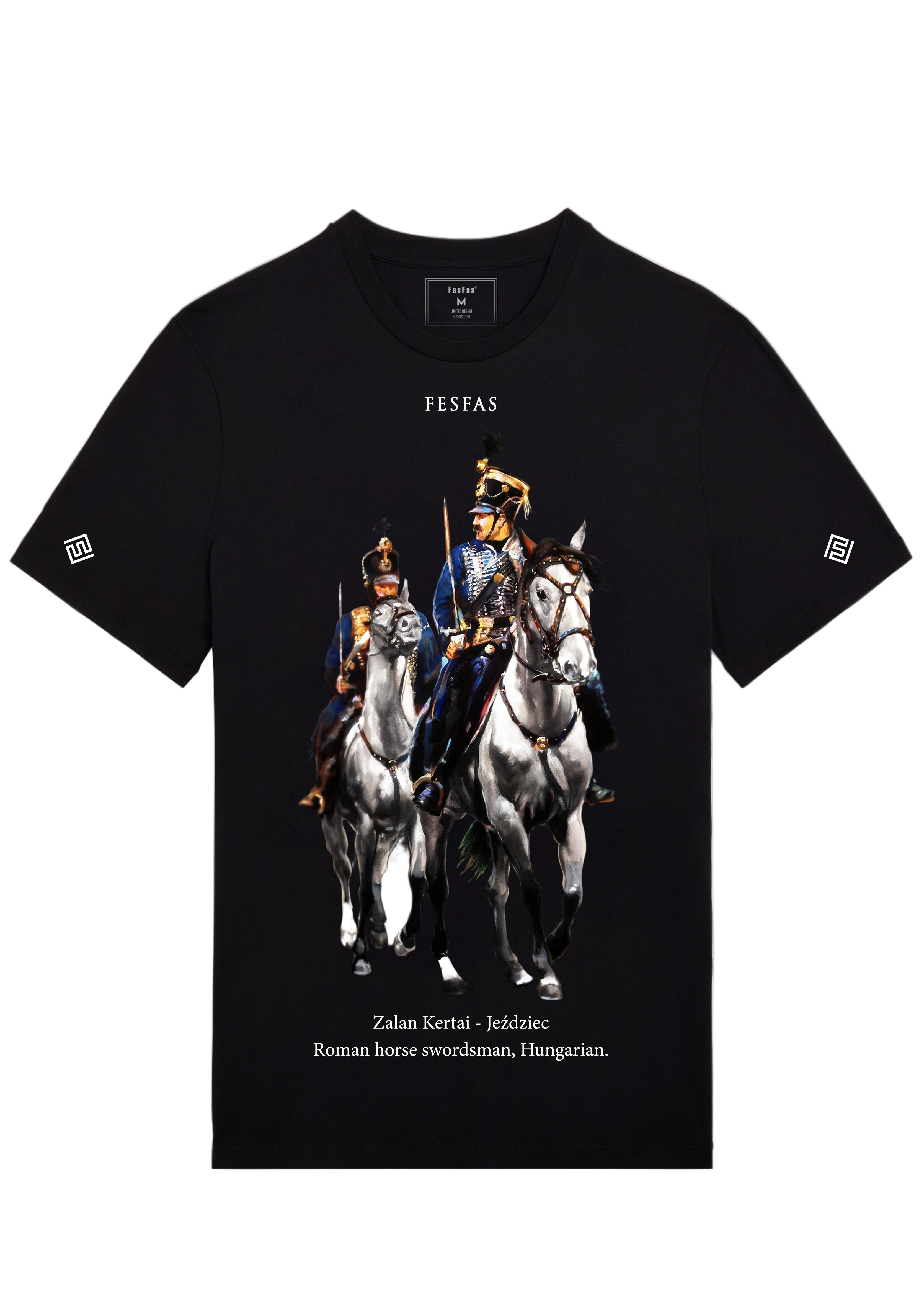 FesFas knights-print | Áo Thun | Nam | Màu Đen