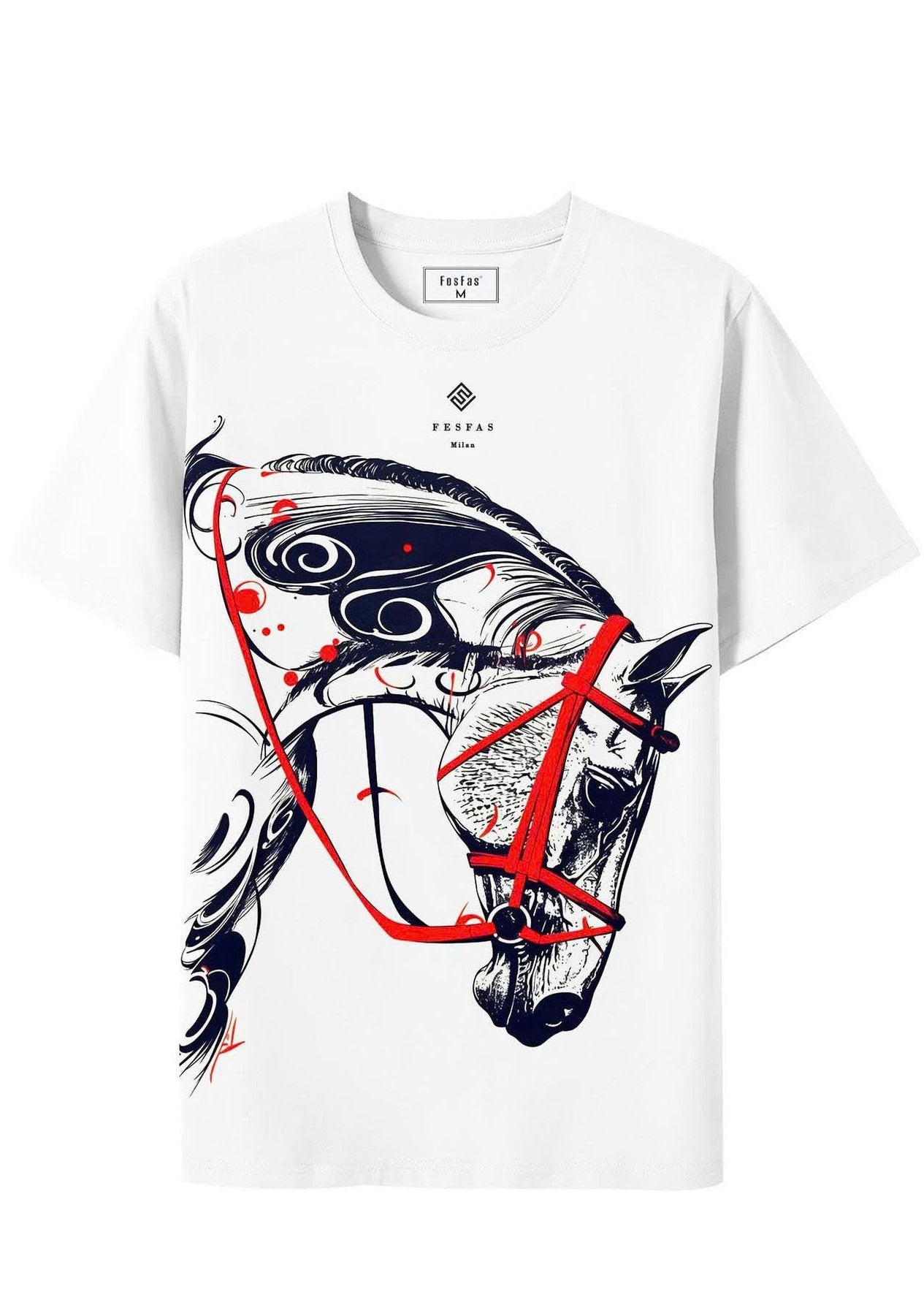 FesFas horse-print T-shirt | White | Men